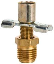 Eaton - Steel External Seat Drain Cock & Shutoff Valve - 1/4 Thread, 150 Max psi - Industrial Tool & Supply