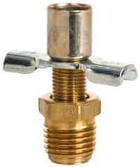 Eaton - Steel External Seat Drain Cock & Shutoff Valve - 1/4 Thread, 150 Max psi - Industrial Tool & Supply