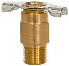 Eaton - Steel Internal Seat Drain Cock & Shutoff Valve - 1/4 Thread, 150 Max psi - Industrial Tool & Supply