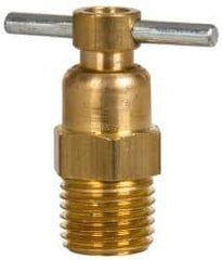 Eaton - Steel Internal Seat Drain Cock & Shutoff Valve - 1/4 Thread, 150 Max psi - Industrial Tool & Supply