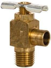 Eaton - Steel Angle Bib Drain Drain Cock & Shutoff Valve - 1/4 Thread, 150 Max psi - Industrial Tool & Supply