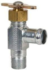 Eaton - 5/8" Pipe, Steel Hose to Pipe Drain Cock & Shutoff Valve - 3/8 Thread, 150 Max psi - Industrial Tool & Supply
