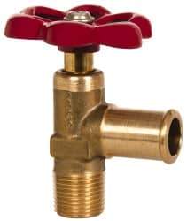 Eaton - 5/8" Pipe, Steel Shutoff Drain Cock & Shutoff Valve - 3/8 Thread, 150 Max psi - Industrial Tool & Supply