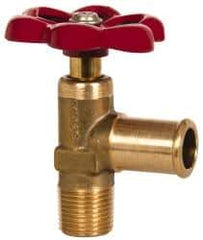 Eaton - 5/8" Pipe, Steel Shutoff Drain Cock & Shutoff Valve - 3/8 Thread, 150 Max psi - Industrial Tool & Supply