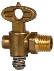 Eaton - Steel Drain Cock & Shutoff Valve - 1/4 Thread, 30 Max psi - Industrial Tool & Supply