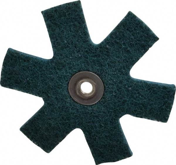 3M - 3" Diam Nonwoven Sanding Star - Very Fine Grade, Eyelet, 18,000 RPM - Industrial Tool & Supply
