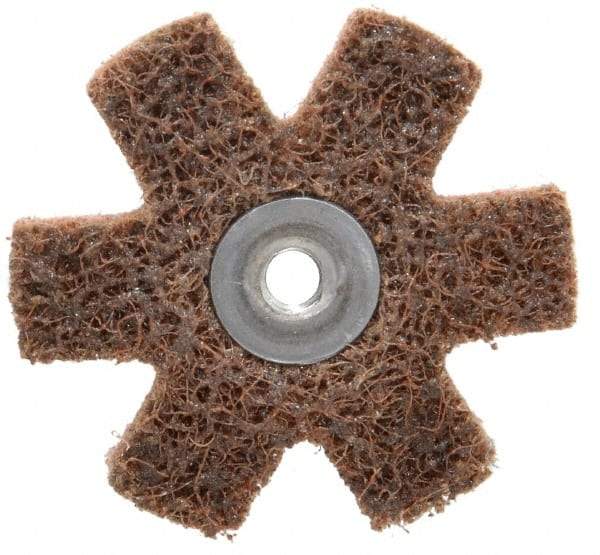 3M - 2" Diam Nonwoven Sanding Star - Coarse Grade, Eyelet, 24,000 RPM - Industrial Tool & Supply
