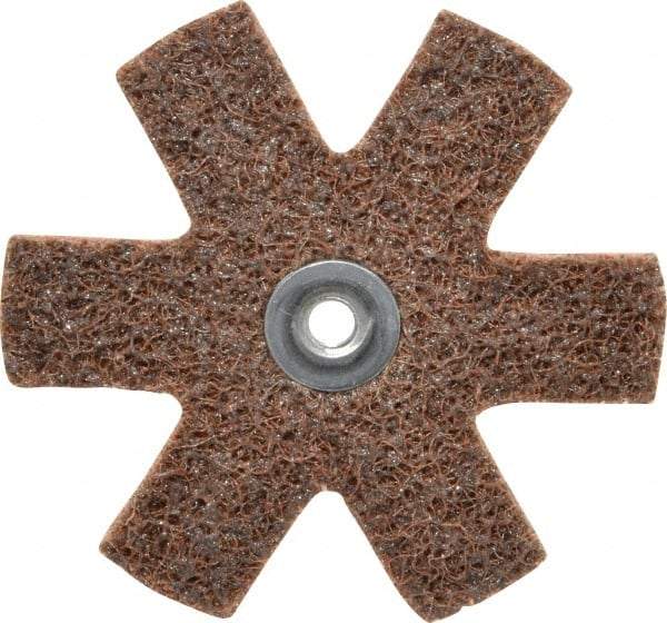 3M - 3" Diam Nonwoven Sanding Star - Coarse Grade, Eyelet, 18,000 RPM - Industrial Tool & Supply