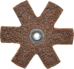 3M - 3" Diam Nonwoven Sanding Star - Coarse Grade, Eyelet, 18,000 RPM - Industrial Tool & Supply