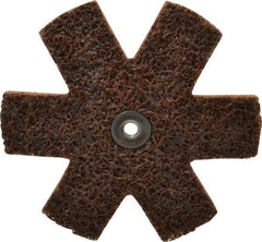 3M - 4" Diam Nonwoven Sanding Star - Coarse Grade, Eyelet, 18,000 RPM - Industrial Tool & Supply