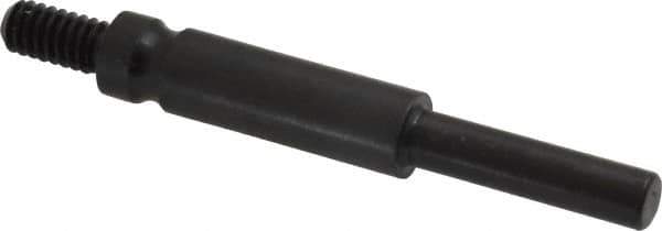 Made in USA - 1/4-20 Cross/Square Pad Mandrel - 3" Long x 1/4" Diam - Industrial Tool & Supply