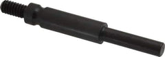 Made in USA - 1/4-20 Cross/Square Pad Mandrel - 3" Long x 1/4" Diam - Industrial Tool & Supply