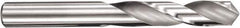 SGS - 5.5mm 145° Spiral Flute Solid Carbide Screw Machine Drill Bit - TiCN Finish, Right Hand Cut, 28mm Flute Length, 66mm OAL, Standard Point, Straight Shank - Industrial Tool & Supply