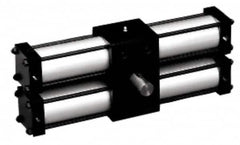 Norgren - 1-1/2" Bore, 360° Rotation, Double Rack & Pinion Rotary Air Actuator - Industrial Tool & Supply