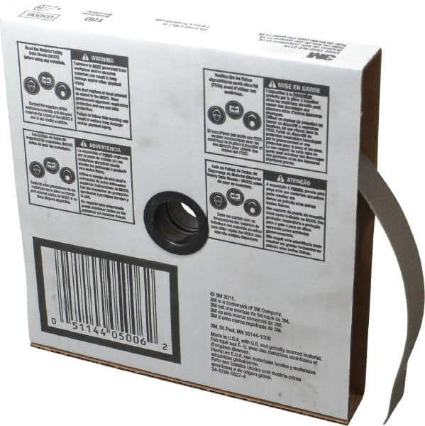 3M - 1" x 50 Yd 180 Grit Aluminum Oxide Cloth Roll - Very Fine Grade, J Weighted Backing - Industrial Tool & Supply