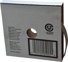 3M - 1" x 50 Yd 220 Grit Aluminum Oxide Cloth Roll - Very Fine Grade, J Weighted Backing - Industrial Tool & Supply