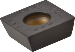 Kennametal - SDET43 GB2 Grade KCPK30 Carbide Milling Insert - TiN/TiCN/Al2O3 Finish, 3/16" Thick, 1/2" Inscribed Circle, 0.8mm Corner Radius - Industrial Tool & Supply