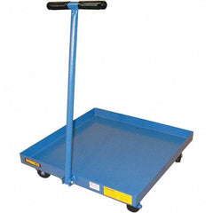 Wesco Industrial Products - 900 Lb Load Capacity, 30 & 55 Gal Drum Dolly - 25-3/4" Wide x 6" High, 4 Steel Wheels - Industrial Tool & Supply