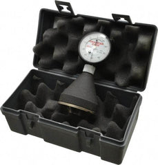 SPI - 1 to 2", 90 to 127° Included Angle, Internal Chamfer Gage - White Hardened Tool Steel (Plunger), 3 Blade & Conical Plunger, 0.002" Accuracy, 0.001" Graduation - Industrial Tool & Supply