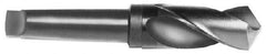 Interstate - 3-1/4", 5MT 118° Point High Speed Steel Taper Shank Drill Bit - Oxide Finish, 5" Flute Length, 12" OAL, Spiral Flute - Industrial Tool & Supply