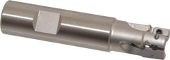 Tungaloy - 3/4" Cut Diam, 0.429" Max Depth of Cut, 3/4" Shank Diam, 3.54" OAL, Indexable Square Shoulder End Mill - ASMT 11T3.. Inserts, Weldon Shank, 90° Lead Angle - Industrial Tool & Supply