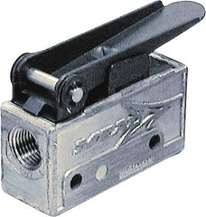 Mead - 0.11 CV Rate, 3 Way Pilot Air Valve - Emergency Stop Actuator - Industrial Tool & Supply