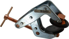 Kant Twist - 800 Lb, 1-3/4" Max Opening, 1-1/8" Open Throat Depth, 1-1/4" Closed Throat Depth, Cantilever Clamp - High Tensile Steel Jaw, T-Handle, 3-1/2" OAL, 3-1/4" Max Width - Industrial Tool & Supply