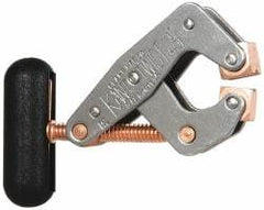 Made in USA - 350 Lb, 1" Max Opening, 3/8" Open Throat Depth, Cantilever Clamp - High Tensile Steel Jaw, T-Handle - Industrial Tool & Supply