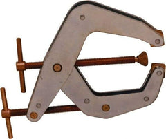 Kant Twist - 2,000 Lb, 6" Max Opening, 2-1/8" Open Throat Depth, 3-5/8" Closed Throat Depth, Cantilever Clamp - High Tensile Steel Jaw, T-Handle, 8-1/4" OAL, 8-1/4" Max Width - Industrial Tool & Supply