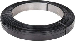 Made in USA - 2,478' Long x 5/8" Wide, Oscillated Coil Steel Strapping - 1,460 Lb Capacity, 0.02" Thick - Industrial Tool & Supply