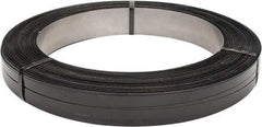 Made in USA - 2,058' Long x 3/4" Wide, Oscillated Coil Steel Strapping - 1,760 Lb Capacity, 0.02" Thick - Industrial Tool & Supply