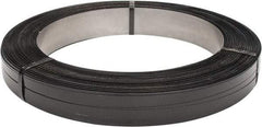 Made in USA - 1,649' Long x 3/4" Wide, Oscillated Coil Steel Strapping - 2,620 Lb Capacity, 0.025" Thick - Industrial Tool & Supply