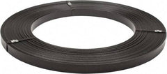 Made in USA - 836' Long x 1-1/4" Wide, Ribbon Wound Coil Steel Strapping - 5,450 Lb Capacity, 0.031" Thick - Industrial Tool & Supply