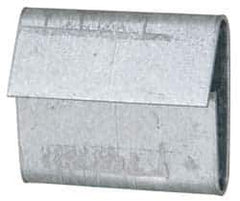 Made in USA - 1/2 Inch Wide, Overlap, Steel Pusher Seal - 5,000 Piece - Industrial Tool & Supply