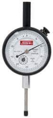 SPI - 0-25-0 Dial Reading, 0.0005" Graduation Dial Drop Indicator - 1-1/2" Dial, Revolution Counter - Industrial Tool & Supply