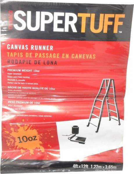 TRIMACO - Extra Heavyweight 10 oz Canvas Drop Cloth - 12' x 4' - Industrial Tool & Supply