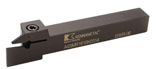 Kennametal - 0.8661" Max Depth of Cut, 5mm Min Groove Width, 170mm OAL, Left Hand Indexable Grooving Cutoff Toolholder - 32mm Shank Height x 63/64" Shank Width, A4..05.. Insert Style, A4SM Toolholder Style, Series A4 - Industrial Tool & Supply