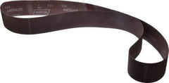Norton - 2-1/2" Wide x 60" OAL, 220 Grit, Aluminum Oxide Abrasive Belt - Aluminum Oxide, Very Fine, Coated, X Weighted Cloth Backing, Series R228 - Industrial Tool & Supply