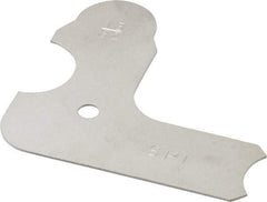 SPI - 13/32 Inch Radius Gage - Satin Chrome Finish, Steel - Industrial Tool & Supply