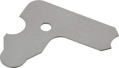 SPI - 11/64 Inch Radius Gage - Satin Chrome Finish, Steel - Industrial Tool & Supply