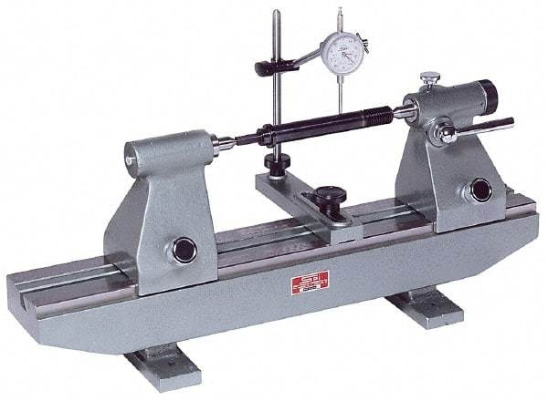 SPI - 31-1/2 Inch Center to Center, 9.44 Inch High, Bench Center - 47-1/4 Inch Long, 9.44 Inch Overall Height, 0.0004 Inch Flatness, 330 Lbs. Max Weight - Industrial Tool & Supply