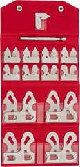 SPI - 25 Piece, 1/64 to 1/2 Inch Radius, Stainless Steel Radius Gage Set - Satin Chrome Coated - Industrial Tool & Supply