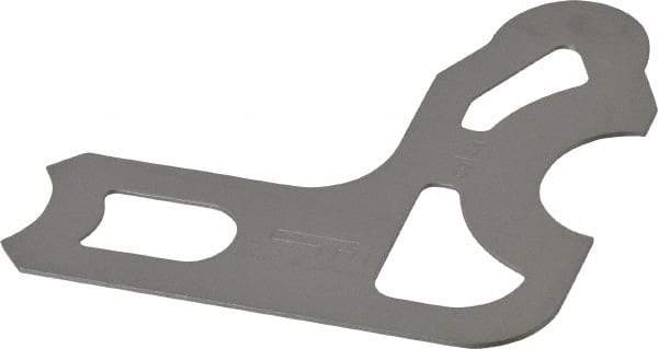 SPI - 3/8 Inch Radius Gage - Satin Chrome Finish, Steel - Industrial Tool & Supply