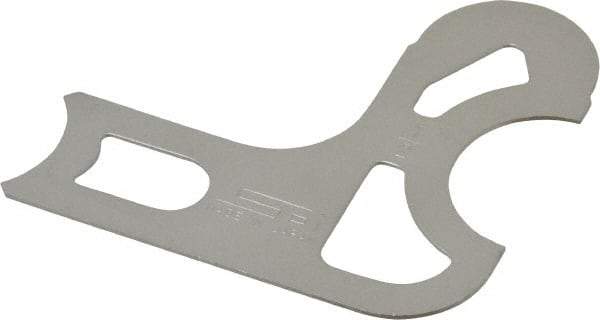 SPI - 1/2 Inch Radius Gage - Satin Chrome Finish, Steel - Industrial Tool & Supply