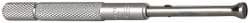 SPI - 0.3 to 0.4 Inch Measurement, 1.6 Inch Gage Depth, Small Hole Gage - 3 Inch Overall Length, Satin Chrome Finish, Half Ball - Industrial Tool & Supply