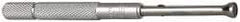 SPI - 0.3 to 0.4 Inch Measurement, 1.6 Inch Gage Depth, Small Hole Gage - 3 Inch Overall Length, Satin Chrome Finish, Half Ball - Industrial Tool & Supply