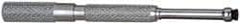 SPI - 0.4 to 0.5 Inch Measurement, 1-5/8 Inch Gage Depth, Small Hole Gage - 3 Inch Overall Length, Satin Chrome Finish, Full Ball - Industrial Tool & Supply