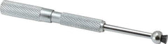 SPI - 0.3 to 0.4 Inch Measurement, 1-9/16 Inch Gage Depth, Small Hole Gage - 3 Inch Overall Length, Satin Chrome Finish, Full Ball - Industrial Tool & Supply