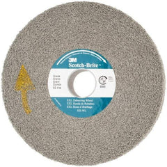 3M - 6" Diam, 1" Face Width, 1" Center Hole, Fine Grade, Silicon Carbide Deburring Wheel - Convolute, Hard Density 8 Grade, 6,000 RPM - Industrial Tool & Supply