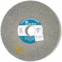 3M - 6" Diam, 1" Face Width, 1" Center Hole, Fine Grade, Silicon Carbide Deburring Wheel - Convolute, Hard Density 9 Grade, 6,000 RPM - Industrial Tool & Supply